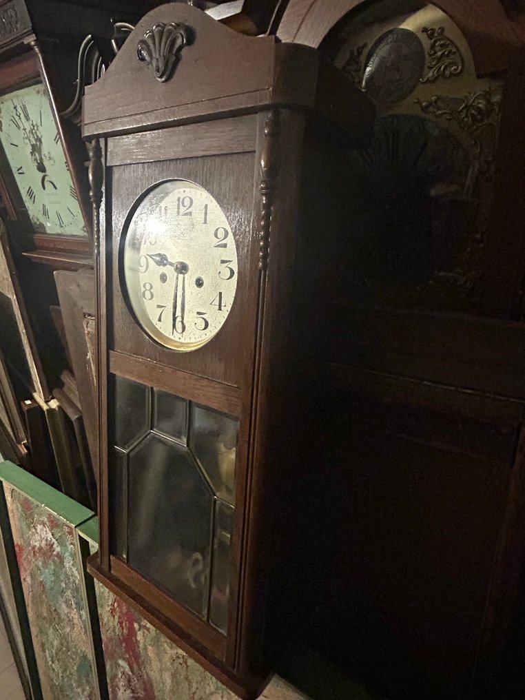 挂钟 -  艺术装饰 木, 玻璃 - 1930-1940 #3.2