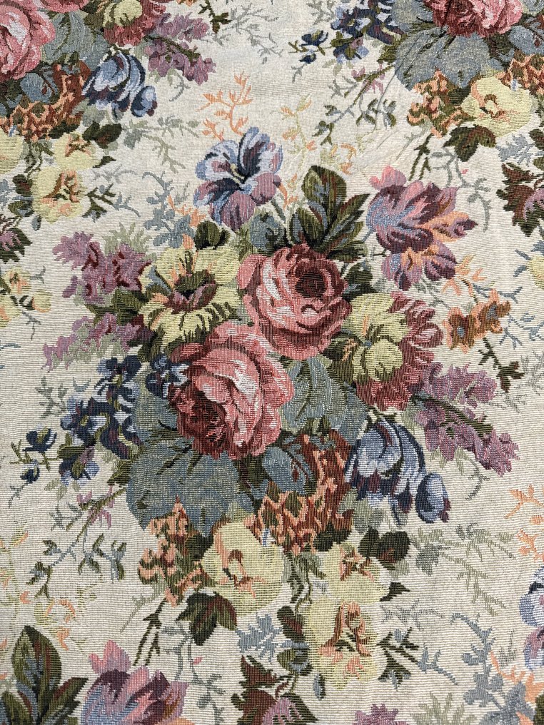 San Leucio top quality - Eksklusivt blomsterstoff, gobelínvev i viktoriansk stil. - Polstringsstoff  - 600 cm - 140 cm #2.1