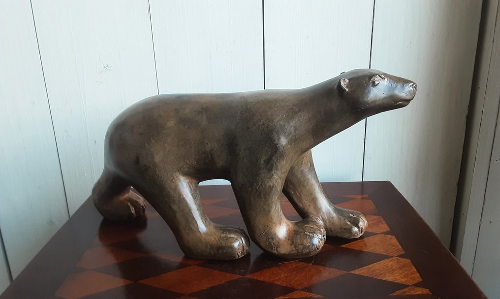 P. Chenet - 小雕像 - Grote Ijsbeer - 33 cm - 青銅色 #1.0