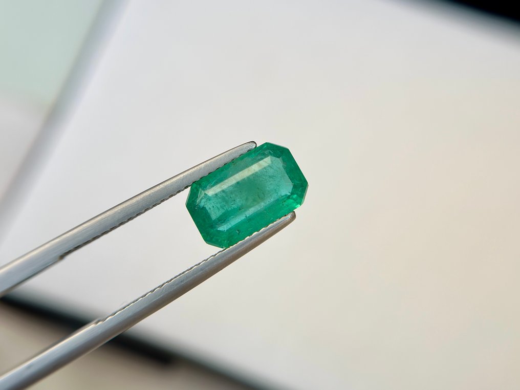 Ingen mindstepris - 1 pcs  Grøn Smaragd  - 2.73 ct - Bellerophon Gemlab - Kun sjælden mindre olie #2.1