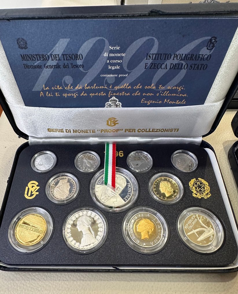 Italië. 1994 / 1995 / 1996 - 3 set divisionali PROOF (Zonder minimumprijs) #1.0