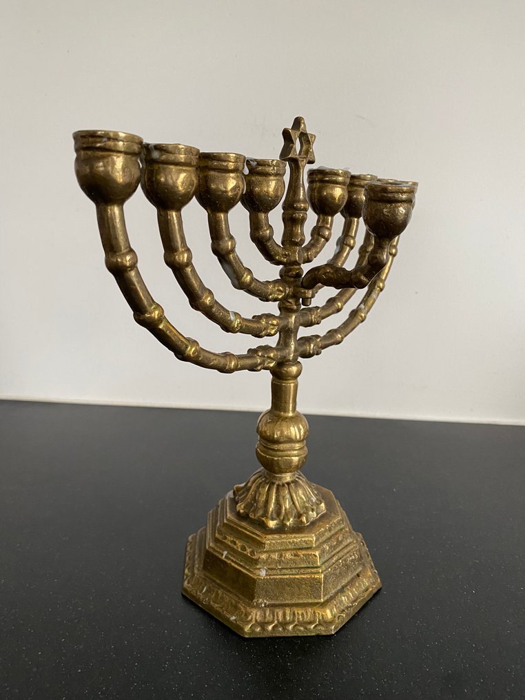 宗教及精神物品 - 老式 - 黄铜色, Messing - 1960-1970 - Chanoekia - 23 厘米 #2.1