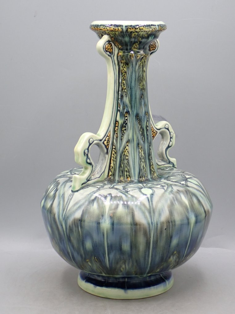 Utrecht, Holland, Fayence- en Tegelfabriek - Wazon - orientalist - Ceramika #1.0