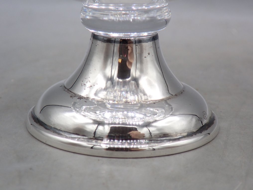 Burger & Zoon - Ciotola - Egg-shaped potpourri holder - .835 argento - Su piede d'argento #3.2