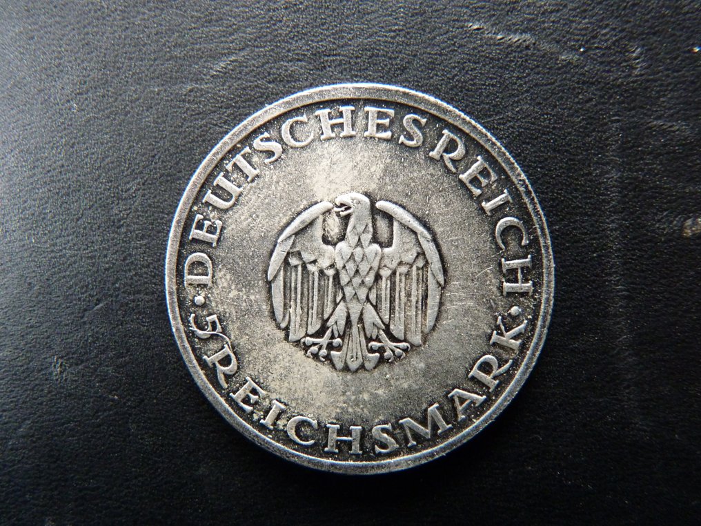 Germany, Weimar Republic 5 Reichsmark 1929 A (No reserve price) #1.0