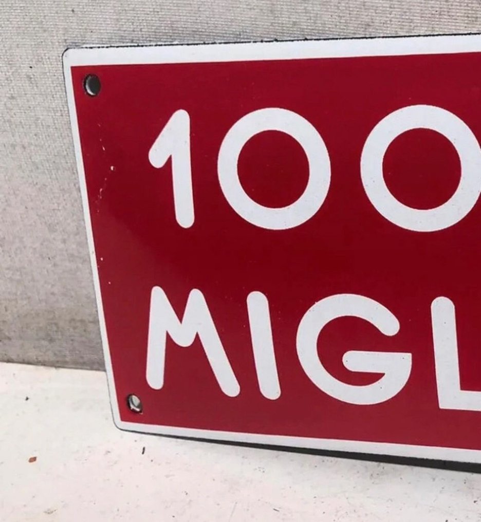1000 MIGLIA - Enamel sign - Enamel #4.3