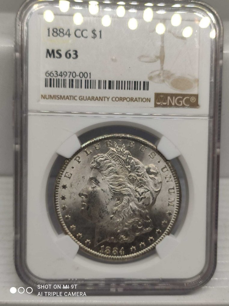 Stati Uniti. Morgan Dollar 1884-CC, Carson City. NGC MS63 #3.2
