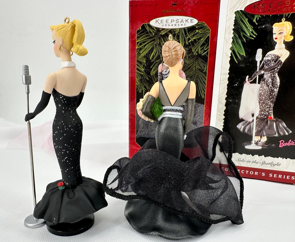Διακοσμητικό στολίδι (2) - Hallmark Keepsake – Barbie Ornaments – Solo in the Spotlight 1995 & 40th Anniversary 1999 - Ηνωμένες Πολιτείες #3.2