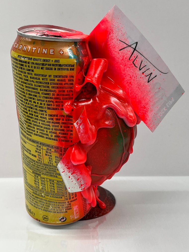 Alvin Silvrants (1979) - Madballs Lock Lips Monster Energy can art statue (5 from 7) #4.3