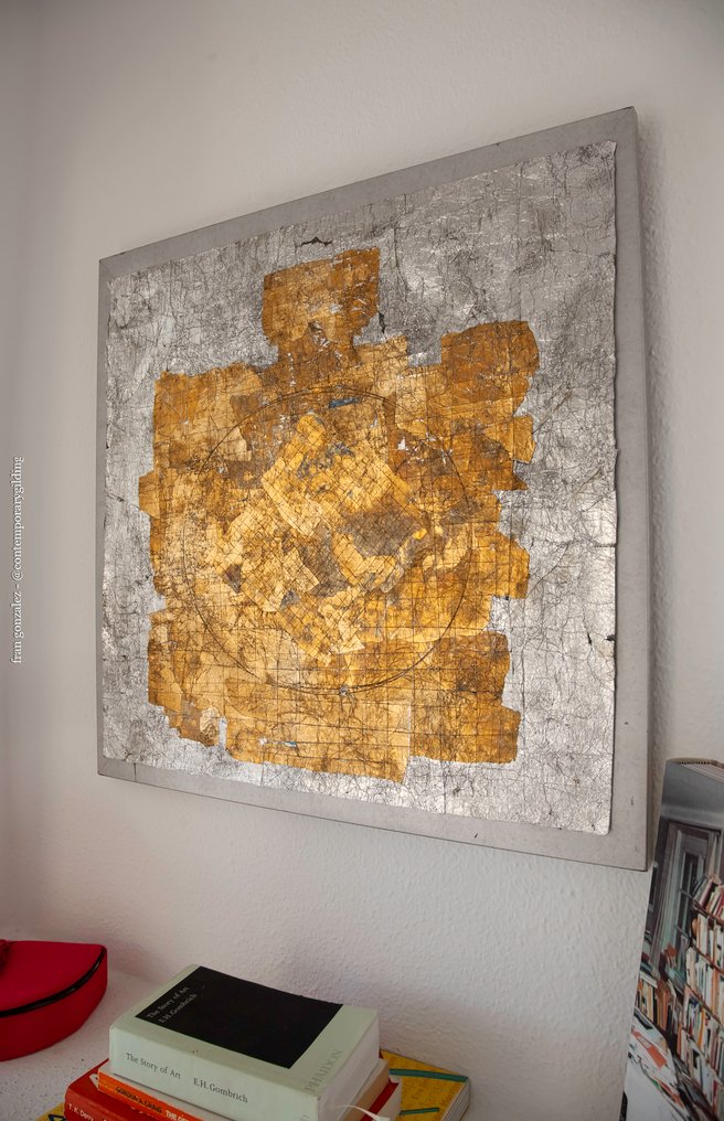 Fran Gonzalez 1959 (Contemporary Gilding) - Fontana Quadrata #2.1