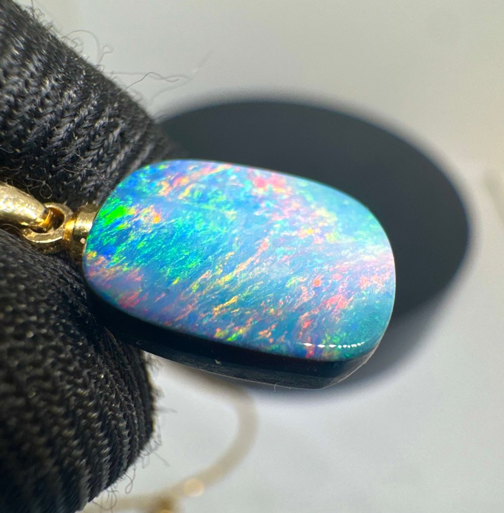 Οπάλιο Κρεμαστό κόσμημα - Ύψος: 22 mm - Πλάτος: 10.5 mm- 1.27 g - (1) #4.3