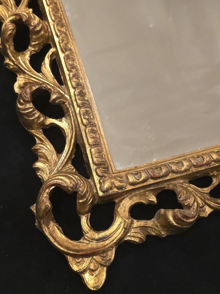 Fali tükör - Fa - Régi arany tükör. #3.2