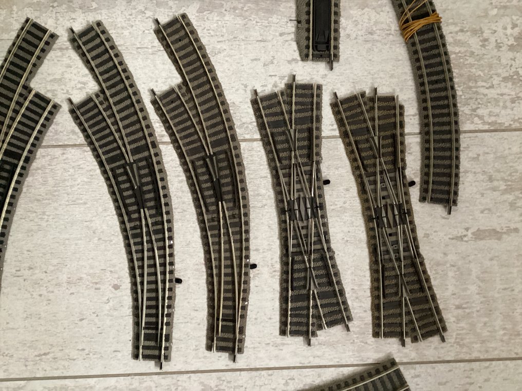 Fleischmann H0 - 7x6101, 1x6103, 2x6142R, 3x6142L, 1x6164L, 1x6165R, 1x6163R, 1x6114, 9x6120, 1x6125, 3x6122 - Model train tracks (30) #2.1