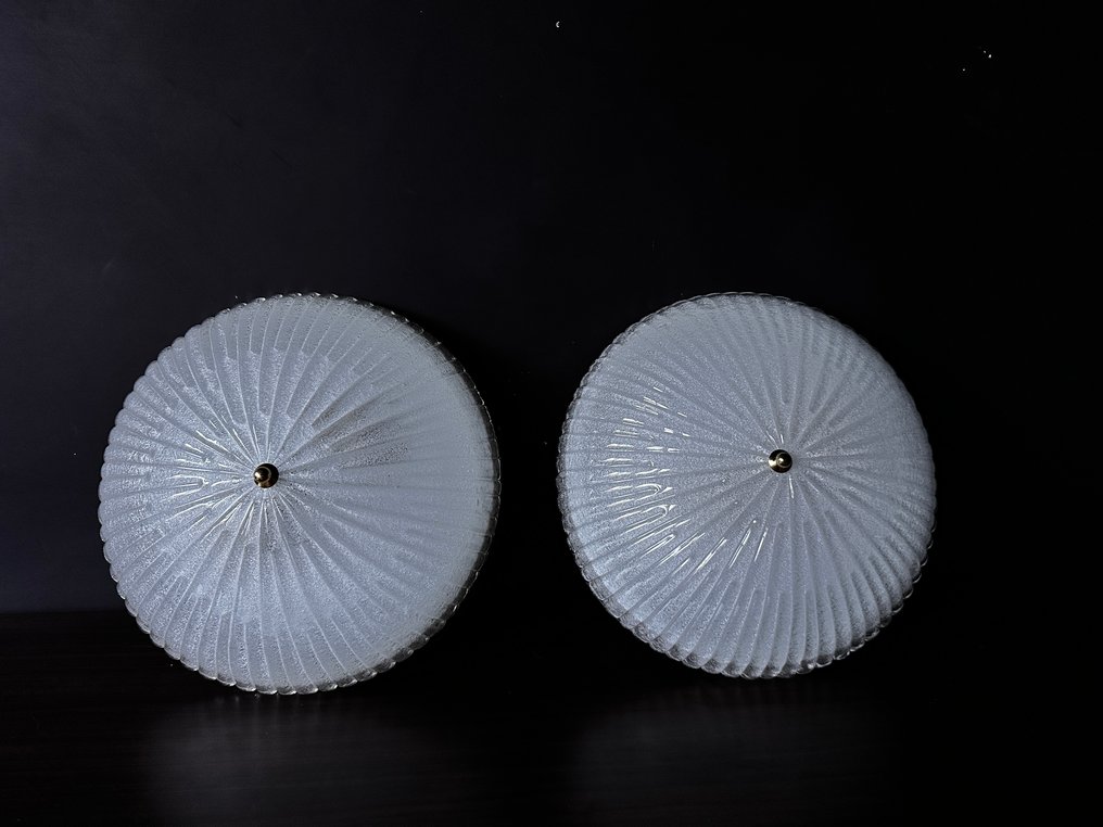 吸顶灯 - 穆拉诺玻璃 - 一套两盏复古吸顶灯 #2.1