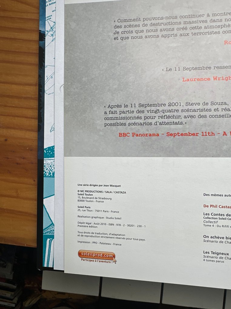 CIA, le cycle de la peur T1 + T3 + 2x dédicace - 2x C - 2 Album - Πρώτη έκδοση - 2010/2012 #3.2