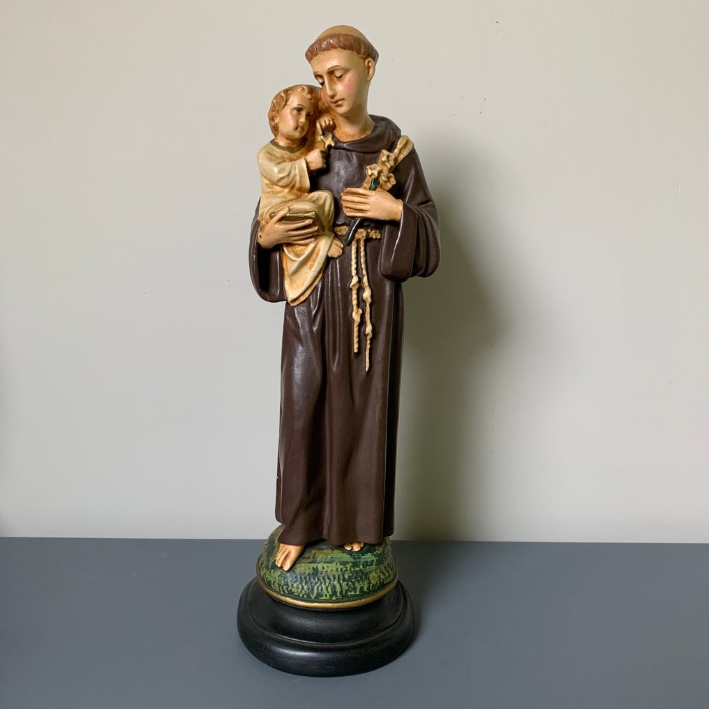 Statua, S. Antonius - Anthony - 44 cm - Gesso - 1940 #2.1