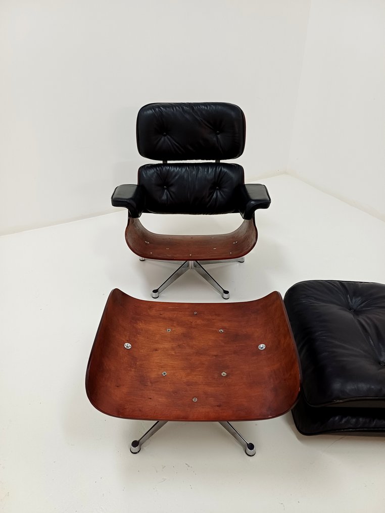 Vitra - Charles & Ray Eames - Canapea (2) - 670 / B 671 / B - Lemn de cireș - Fără preț de rezervă #4.3