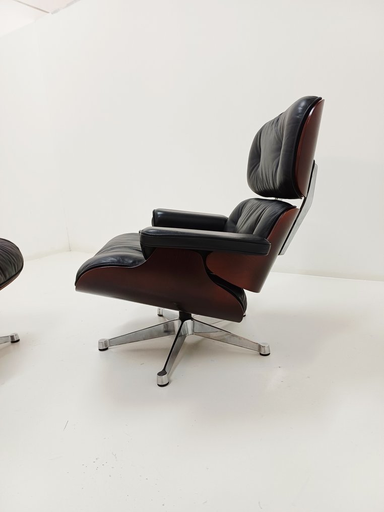 Vitra - Charles & Ray Eames - Canapea (2) - 670 / B 671 / B - Lemn de cireș - Fără preț de rezervă #3.2