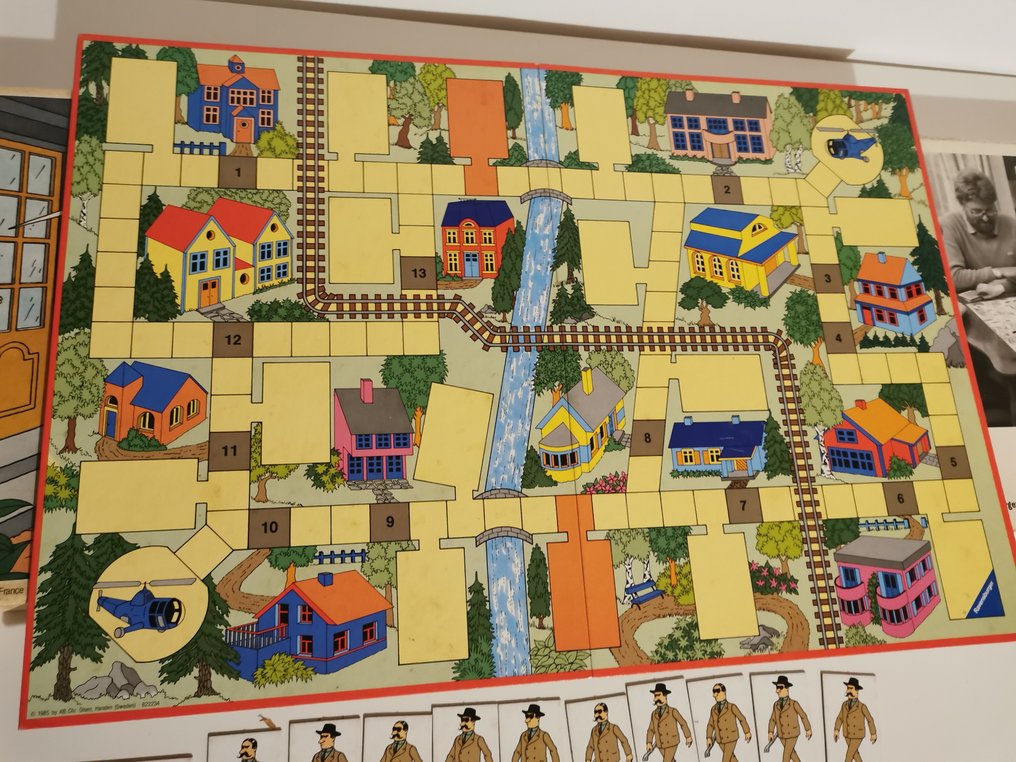 Brettspiel - Jeu d'enquête Tintin - Qui a enlevé le professeur Tournesol? - Karton #2.1