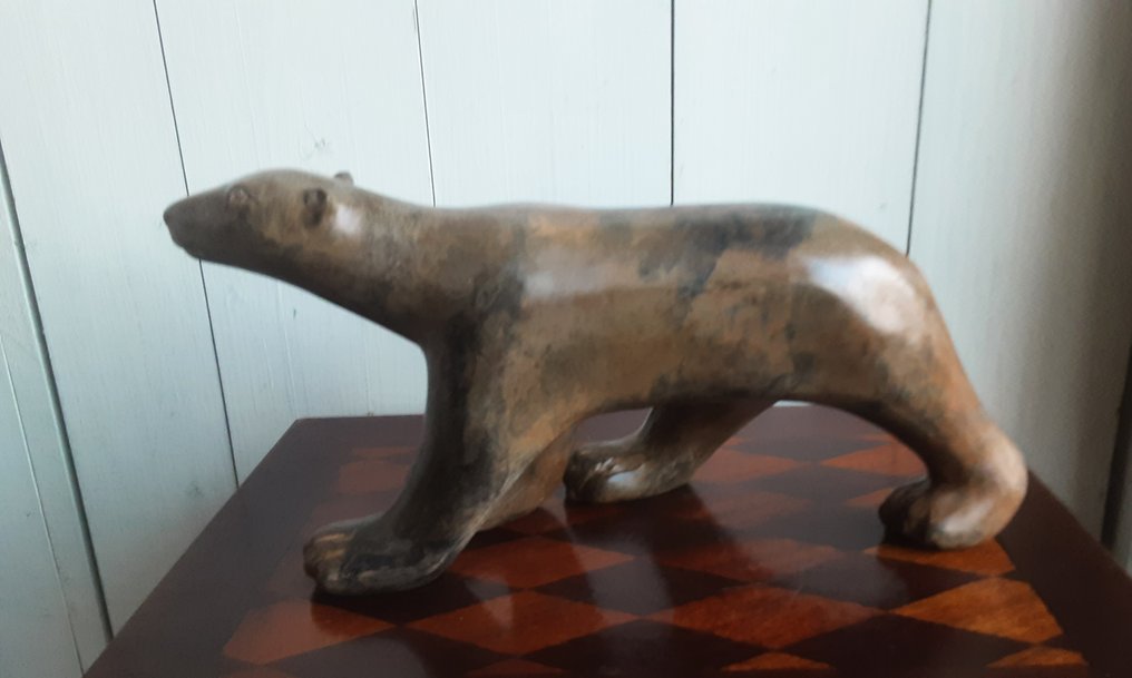 P. Chenet - 小雕像 - Grote Ijsbeer - 33 cm - 青銅色 #3.2