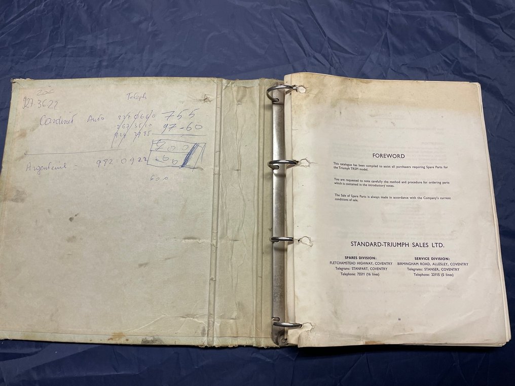 Standard Triumph - Triumph TR5 PI SPARE PARTS CATALOGUE - 1967 #3.2