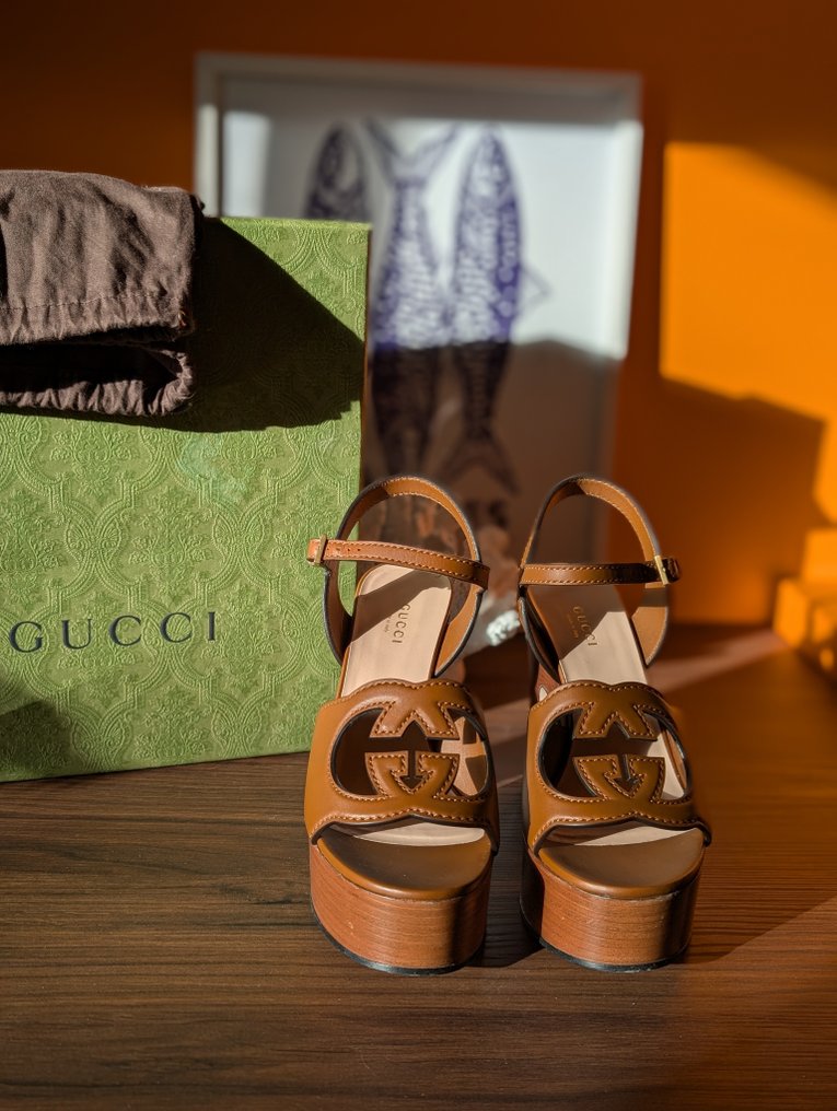 Gucci - Wedge sandals - Size: EU 37 #1.0
