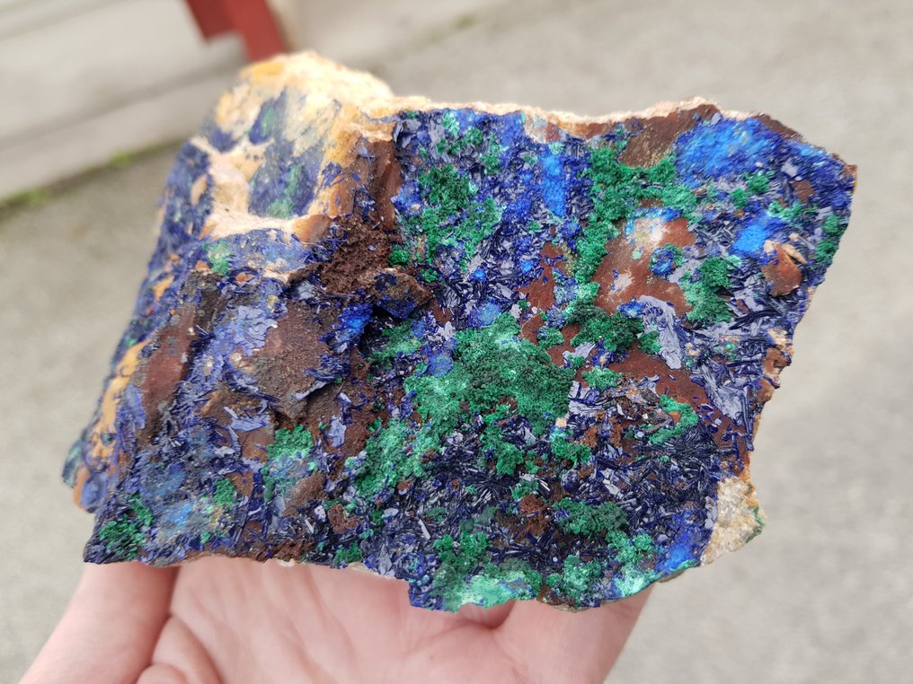 Azurite - Malachite - Cap Garonne - 17 cms- 1 kg #3.2