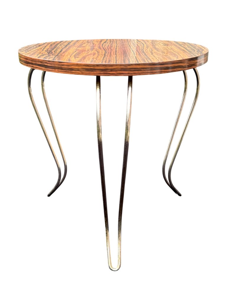 Bijzettafel - Hout, Metaal #1.0