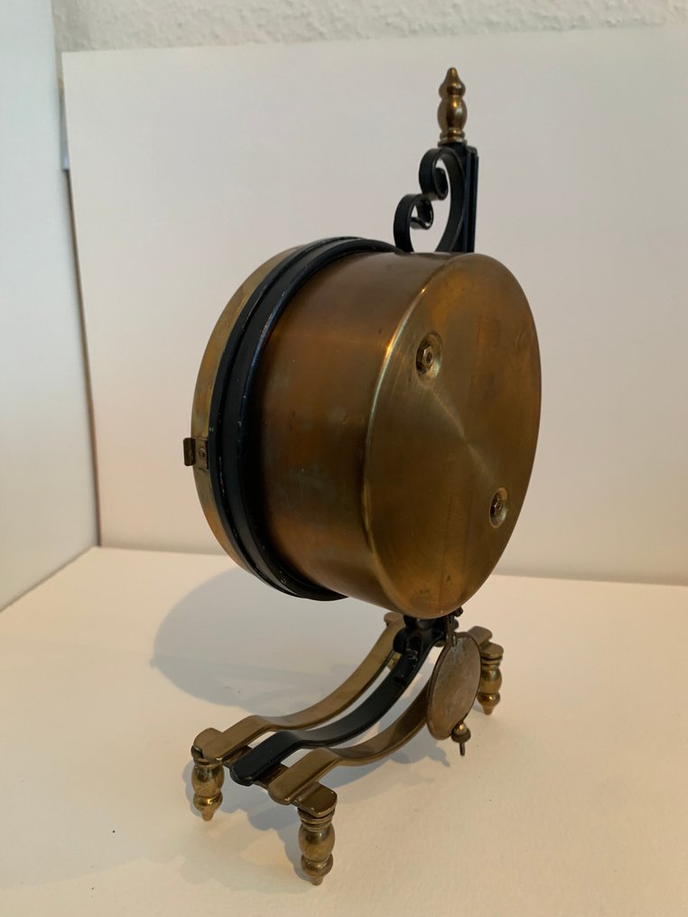 Mantel clock - Copper, Iron - 1960-1970 - Miniature station clock #3.2
