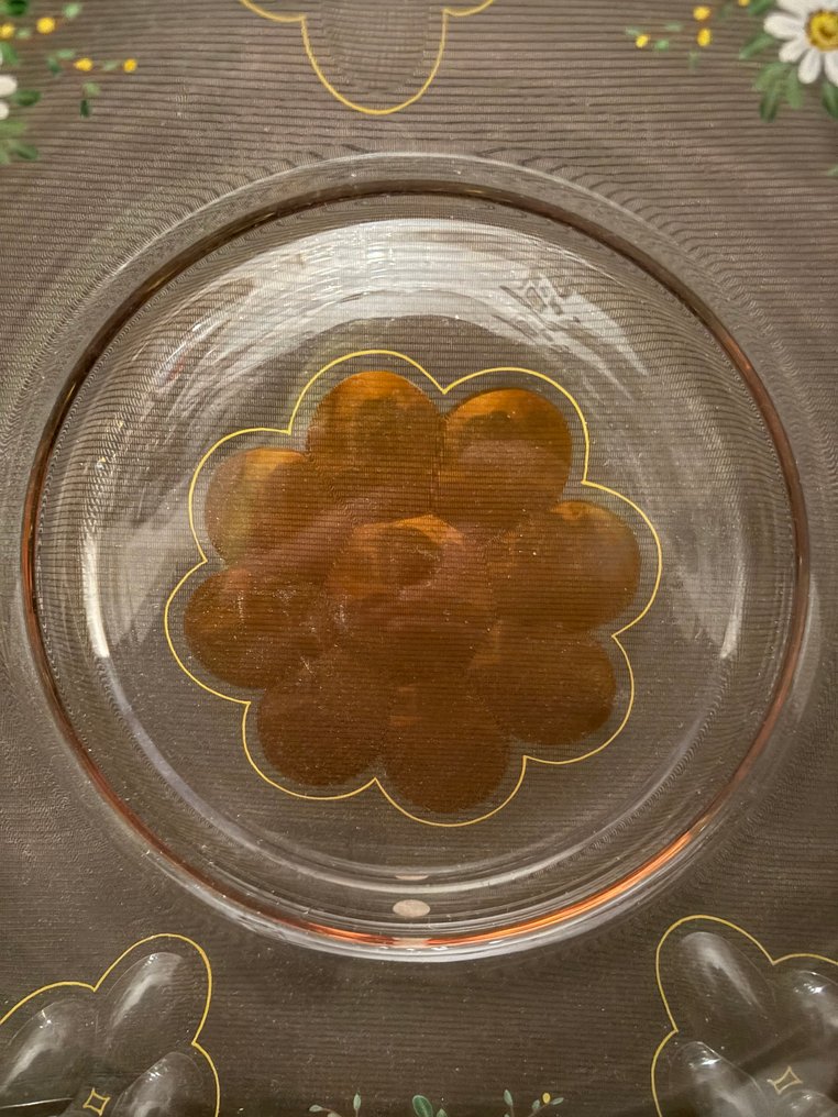 Πιατέλα - Ανθικές διακοσμήσεις και ανάγλυφα - Γυαλί - Γυάλινο μπολ - πιάτο #1.0