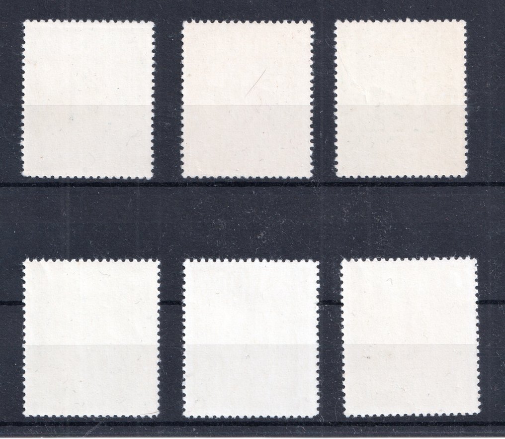 Portugal 1966 - Europa. Complete series of 18-tooth varieties arranged horizontally. - Mundifil 983b/985a #1.0