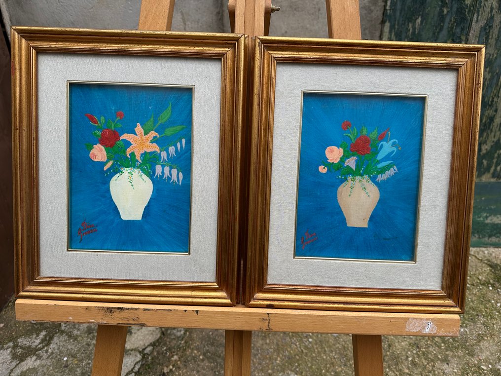 Keret (2) - Fa, arany levél - Pár aranyleveles keret #1.0