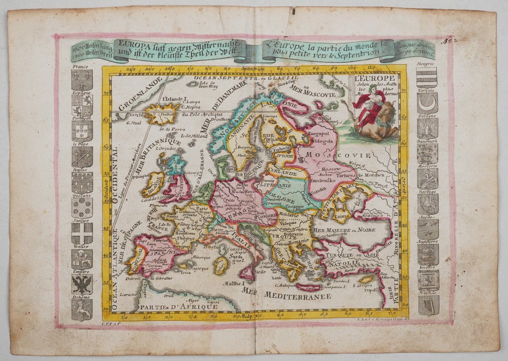 Europe - -; Elias Baeck - L'Europe - 1721-1750 #1.0