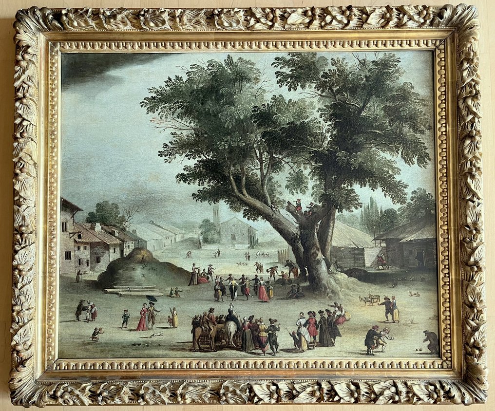 欧洲学校 (XVII) - Ländliches Fest auf einem Dorfplatz #1.0