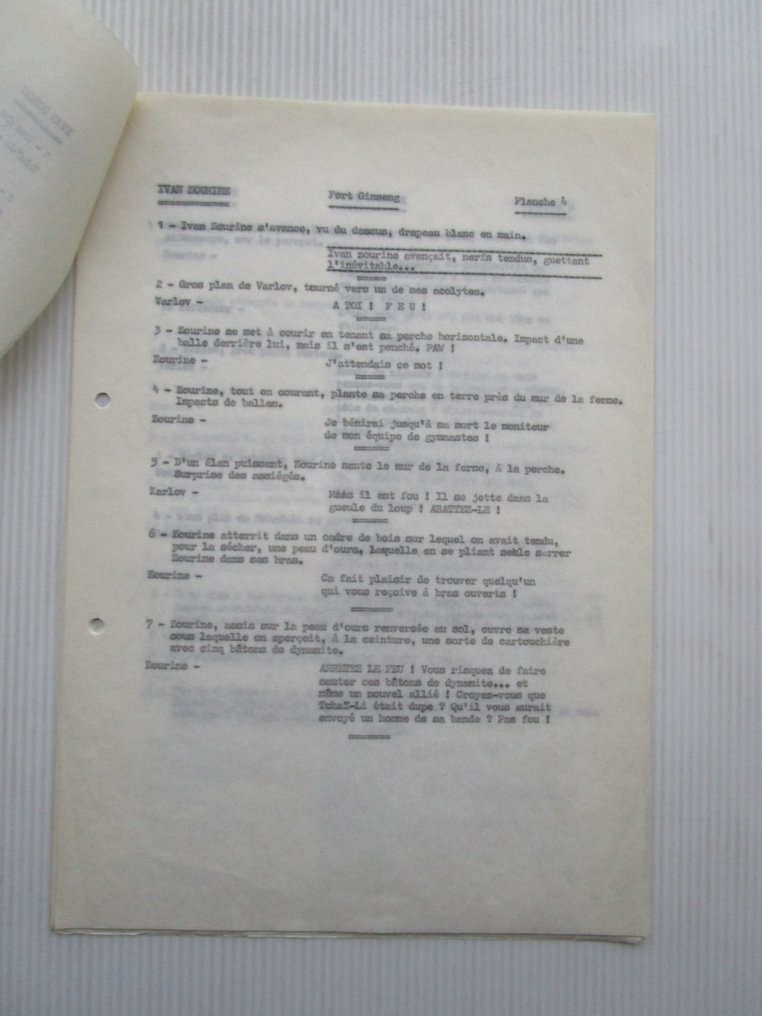 Stoquart, Jacques (Lemasque) - 1 scenario - Ivan Zoerin, / Ivan Zourine - scénario Fort Ginseng - 11 pages - 1976 #3.2