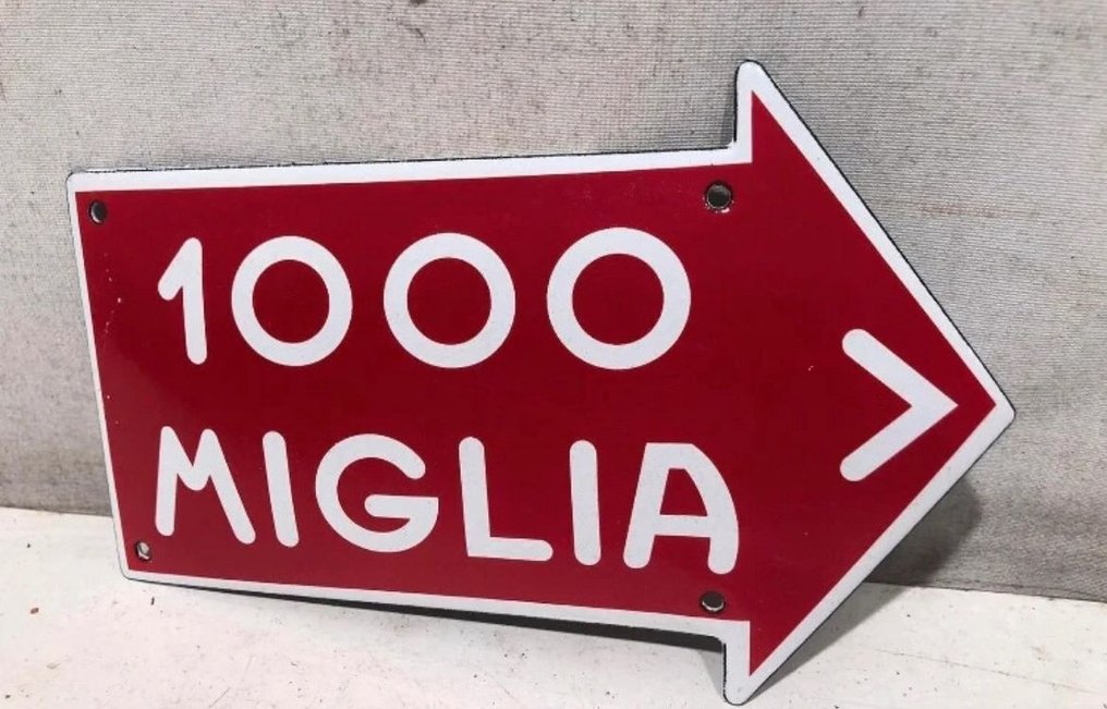 1000 MIGLIA - Enamel sign - Enamel #1.0