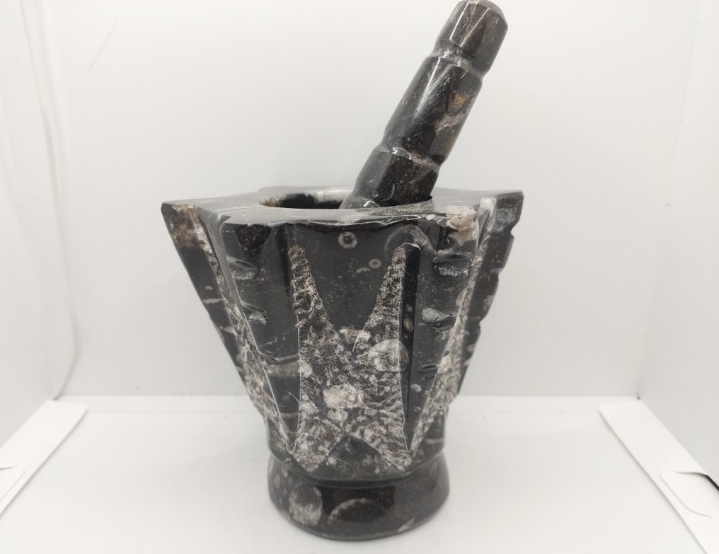 华丽的贝勒姆石 手工制作的研钵和杵- 1.97 kg #4.3