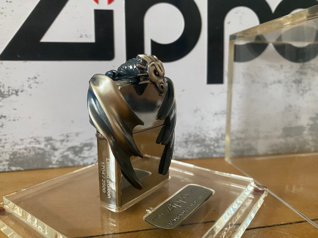 Zippo - 芝宝 - RARE - EDITION LIMITEE 1704/2500 - DRAGON 3D - COFFRET PEXIGLASS - 没有保留价 - 打火机 - 钢材（不锈钢）, 黄铜 #3.2