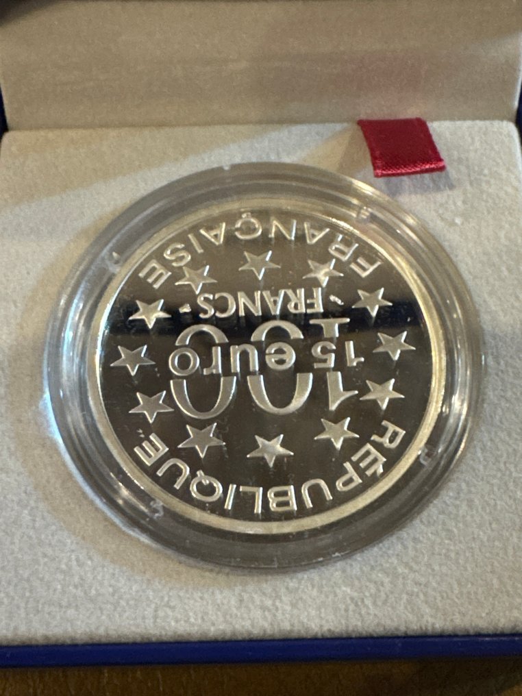 法国. 100 Francs 1997 Luxemburg - 22,2g (.900) Silber PP - in OVP mit CoA (没有保留价) #2.1