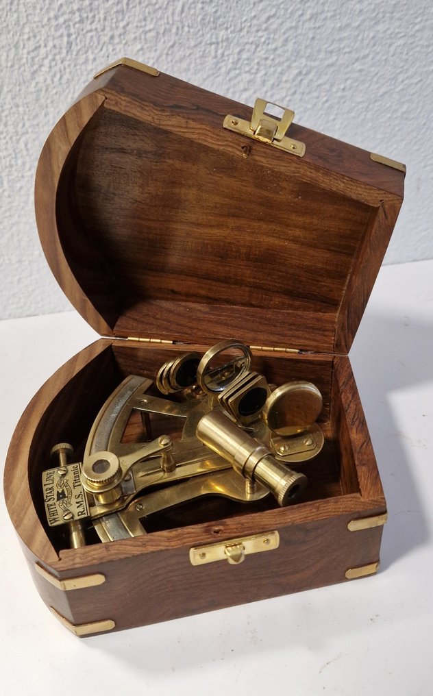 Sekstant - Messing - Sextant i luksus eske #1.0