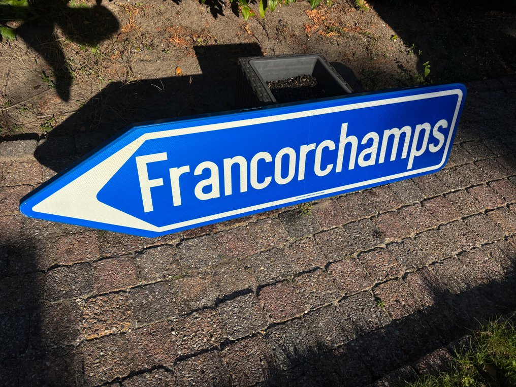 Francorchamps πινακίδα κυκλοφορίας οδηγός - Σήματα οδικής κυκλοφορίας - Αλουμίνιο #1.0