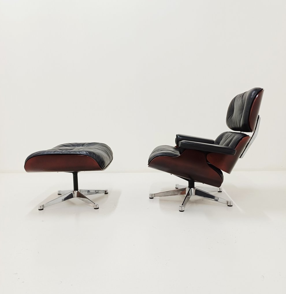 Vitra - Charles & Ray Eames - Canapea (2) - 670 / B 671 / B - Lemn de cireș - Fără preț de rezervă #1.0