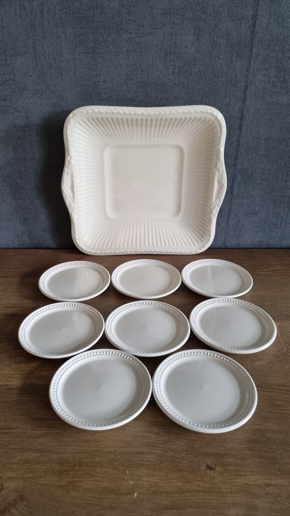 Wedgwood - Σετ ζαχαροπλαστικής/κέικ (9) - Edme/Winsor. - Πορσελάνη #1.0