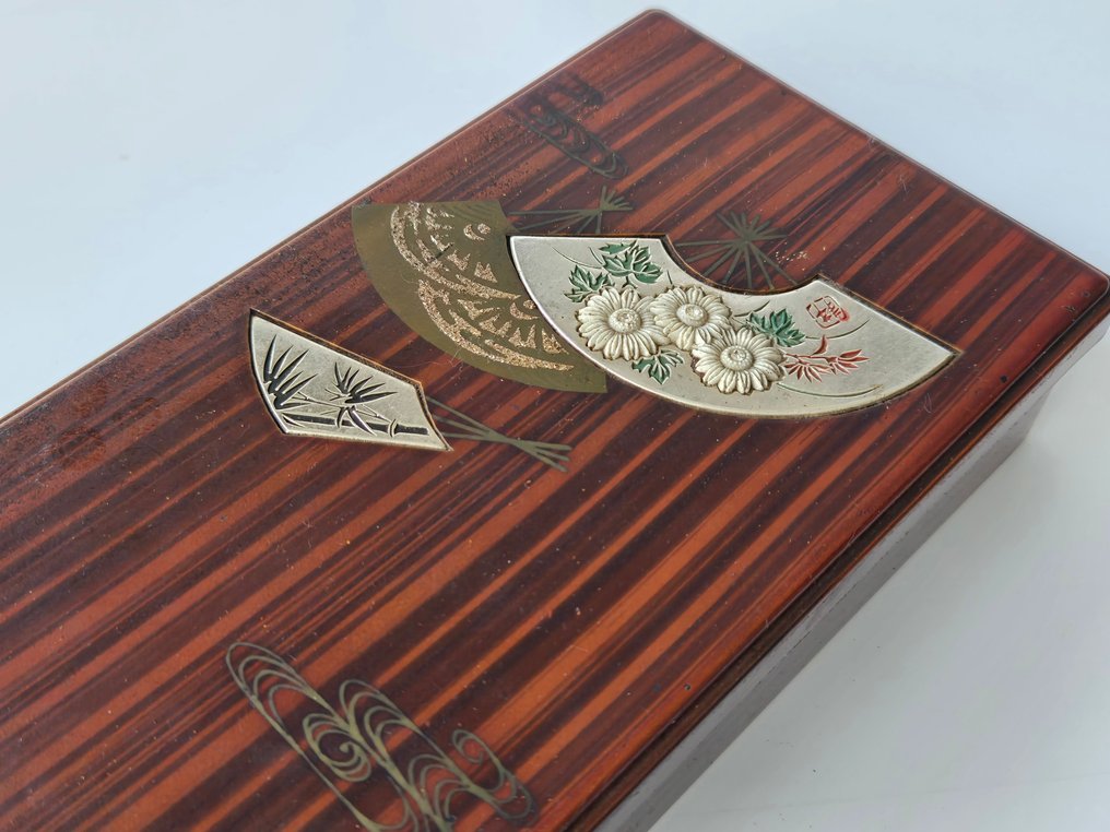 复古日本“Suzuribako”——金银蒔绘漆墨砚盒——昭和时代 - 木 - 日本 - 昭和年代(1926-1989) #3.2