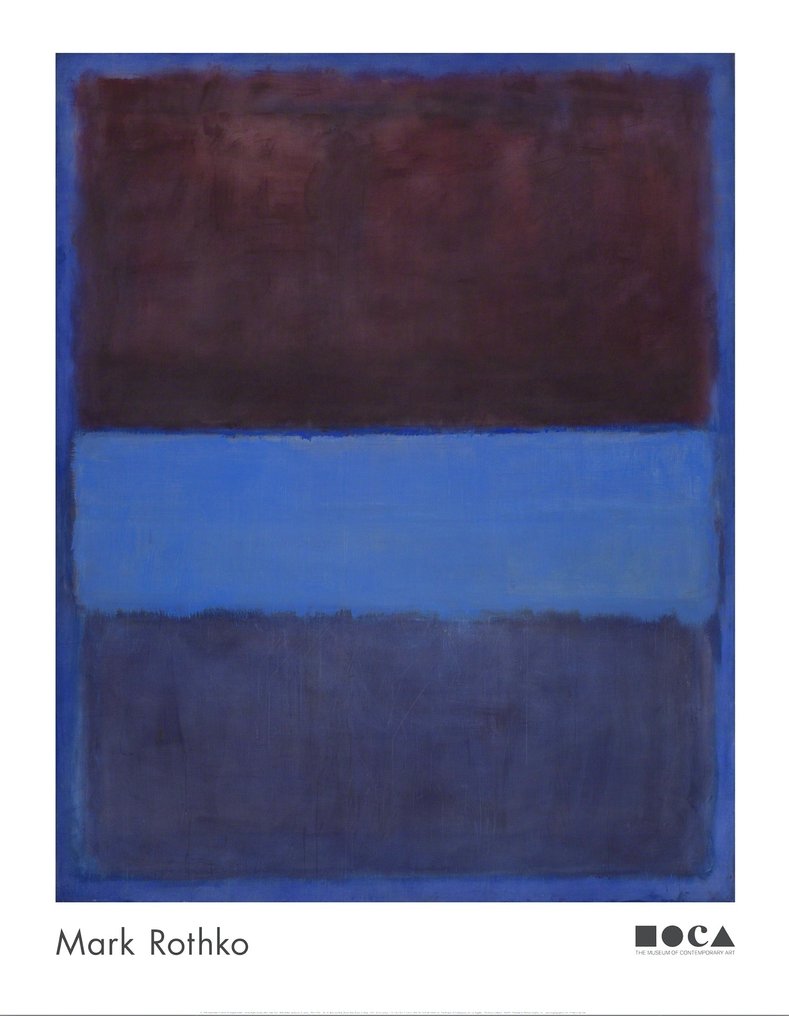 Mark Rothko (after) - No. 61 (Rust and Blue) [Brown Blue, Brown on Blue] - Giclée - 1998 - COA #1.0