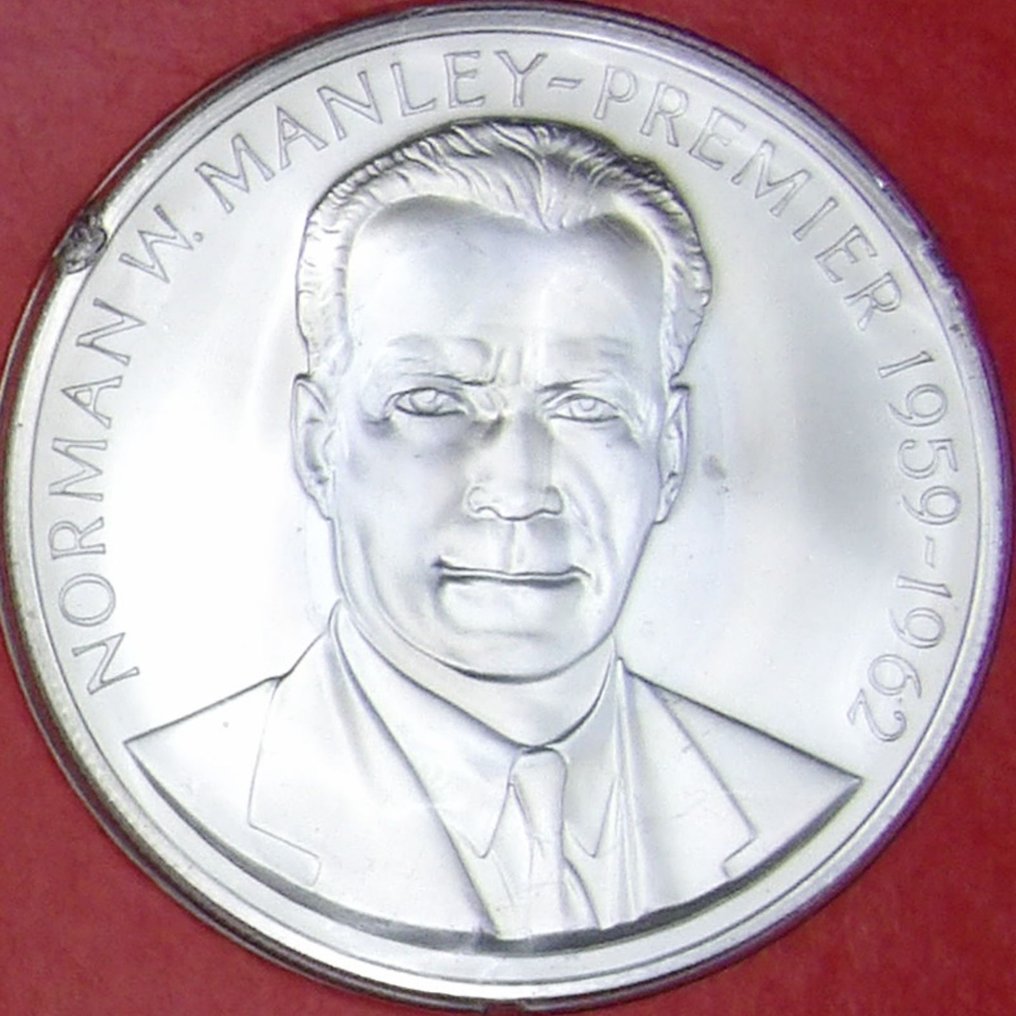 Jamaika. Norman W. Manley. 7 Coins Uncirculated Specimen Set - Franklin Mint 1971 (Ohne mindestpreis) #3.2