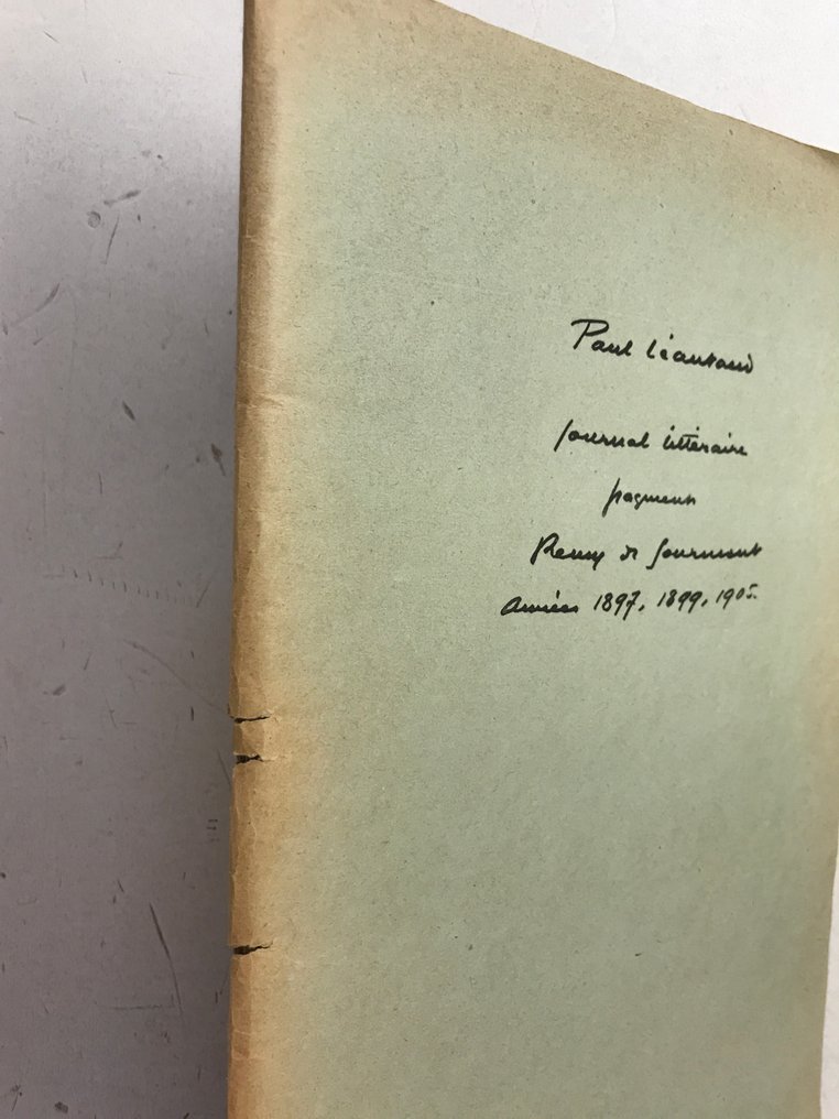 Signé; Paul Léautaud - Journal littéraire. Fragments - Remy de Gourmont. [1/109 manuscrit fac-similé] - 1926 #4.3