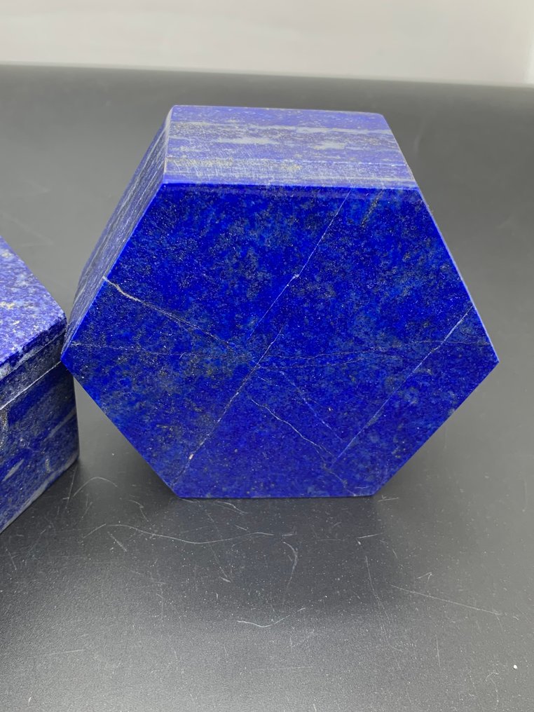 Χειροποίητο κουτί κοσμημάτων από φυσικό Lapis Lazuli – από το Badakhshan, Αφγανιστάν – 900 γραμμάρια κουτί κοσμημάτων- 900 g - (3) #4.3