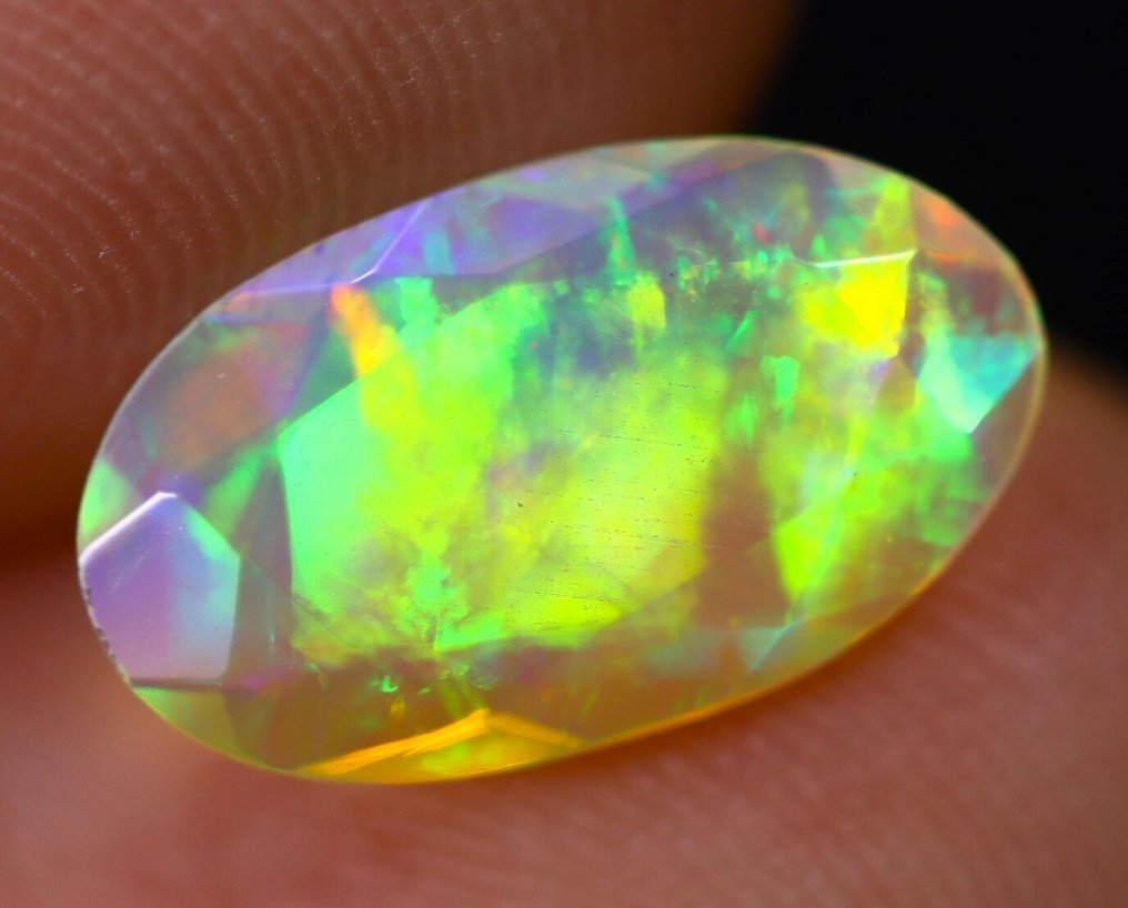 1.40 ct - Top Colors - Φυσκός Πολυεδρικός Κρύσταλλος Opal - Δείτε το βίντεο!- 0.28 g #1.0