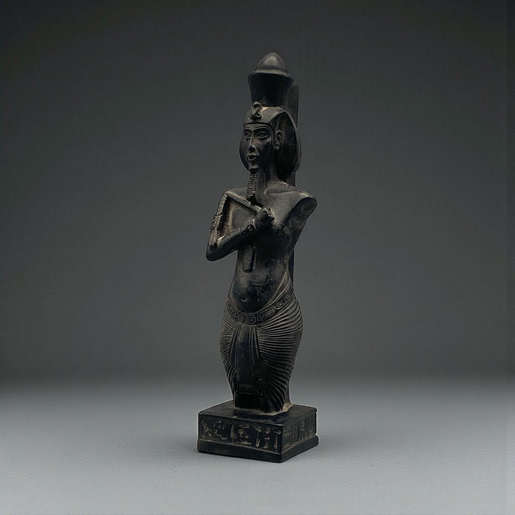 古埃及的复制品 阿肯那顿王雕像，带象形文字背部支柱  (沒有保留價) #2.1